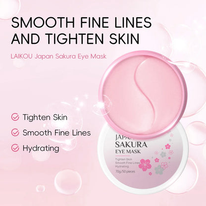 24pcs Sakura Skin Care Set Eye & Lip Masks Serum Nud Masks Cleanser Toner Essence Cream Moisturizing Smoothing Nourishing Beauty