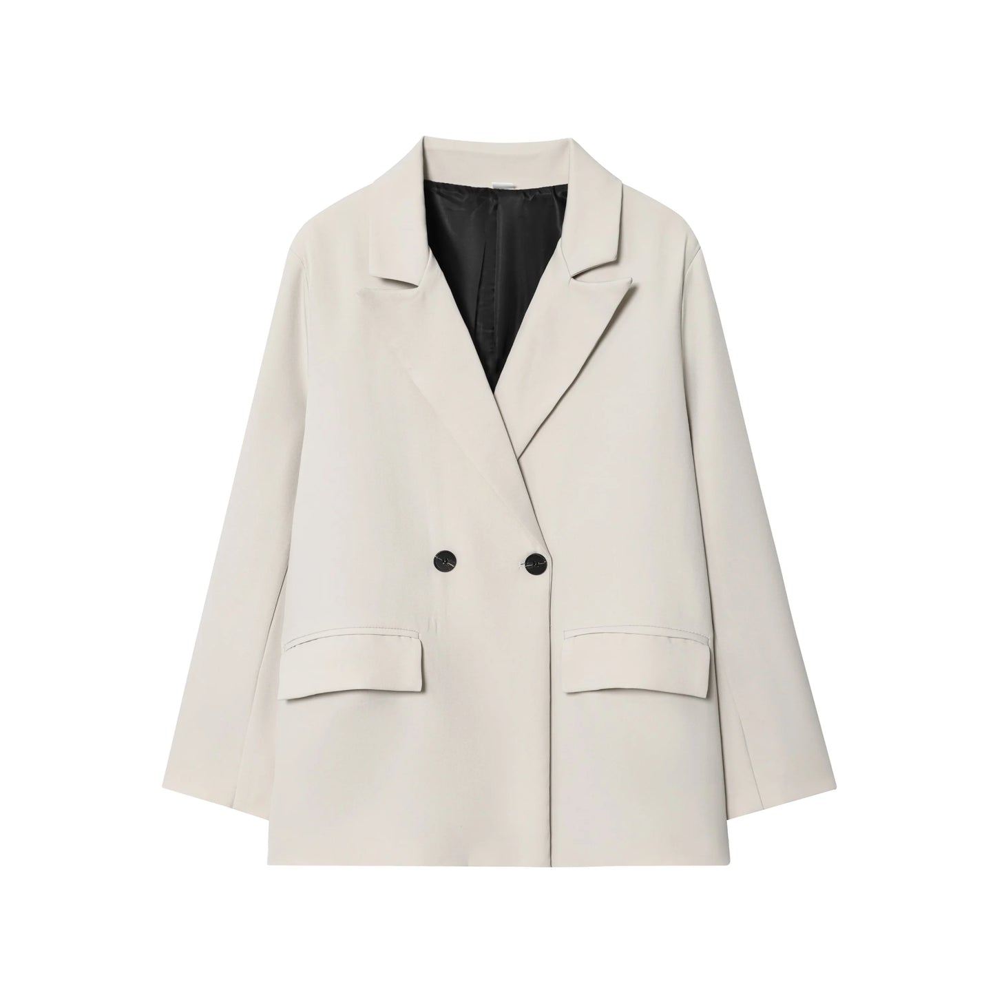 KONDALA Elegant Double Breasted Suit Women Trendy Commute Lapel Blazer Coat 2026 Spring Summer Minimalist Office Lady Blazer