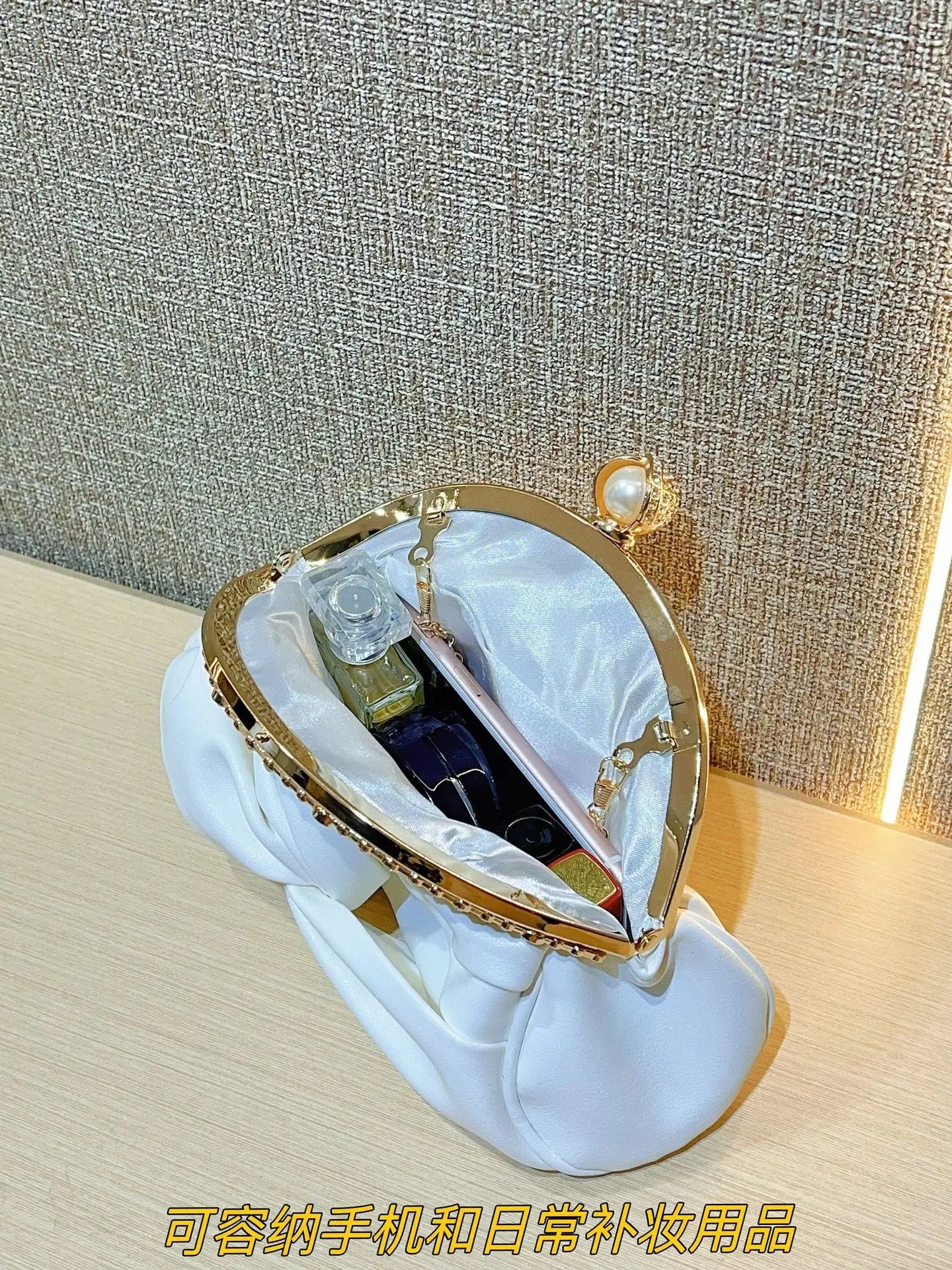 Fashion Women Luxurious Chain Shoulder Bags Red Wedding Party Bags Female Chic Crossbody Bags Prom Clutch Handbags And Purse
