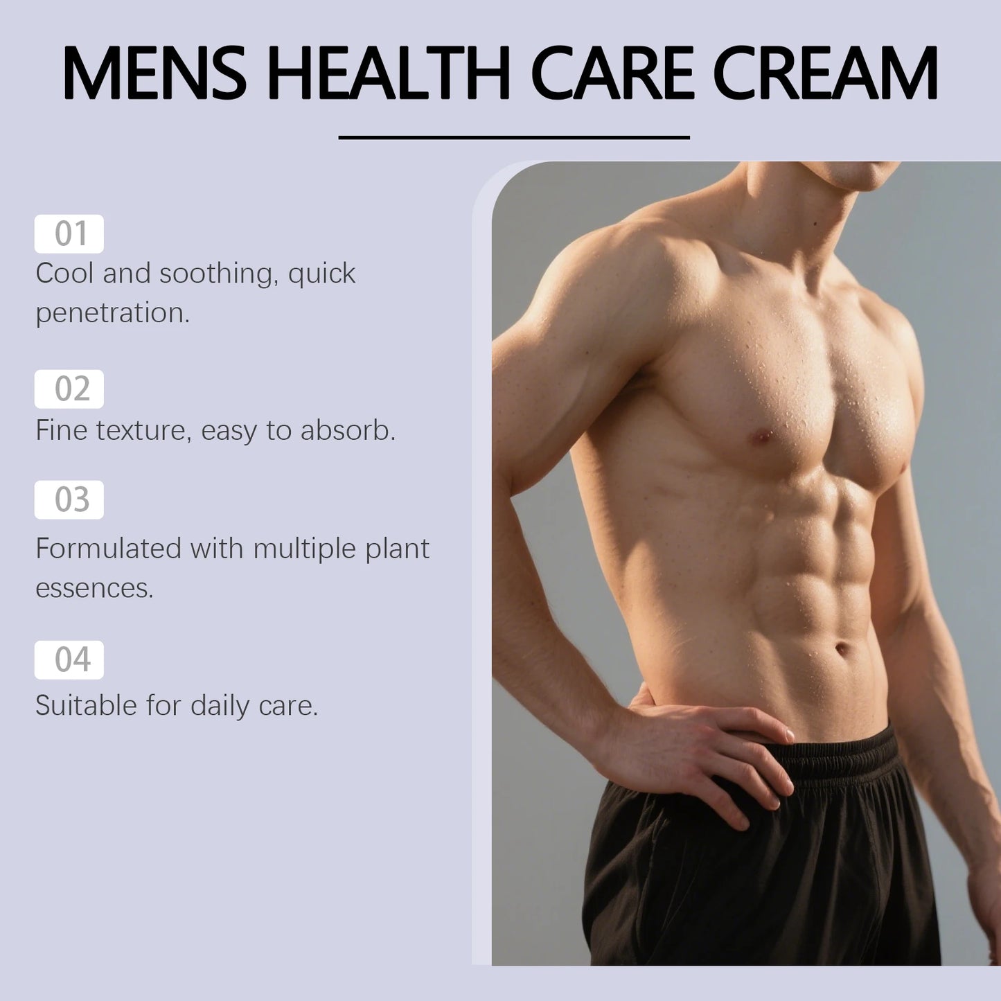 Men's Body Care CreamSpecially for men’s daily care, gentle nourishing, long-lasting moisture, smooth skin all day.