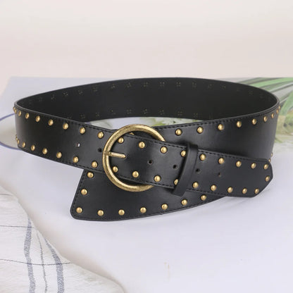 Ladies' rivet Pin buckle bronze Stud Buckle external belts For Women girdle Decorate waist Corset Pung Cowgirl On Dress Coat