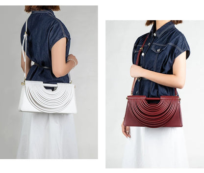 Handbags for Women 2025 New Gold Luxury Designer Brand Handwoven Noodle Bags Leather Pulled Hobo Silver Evening Clutch Chic
