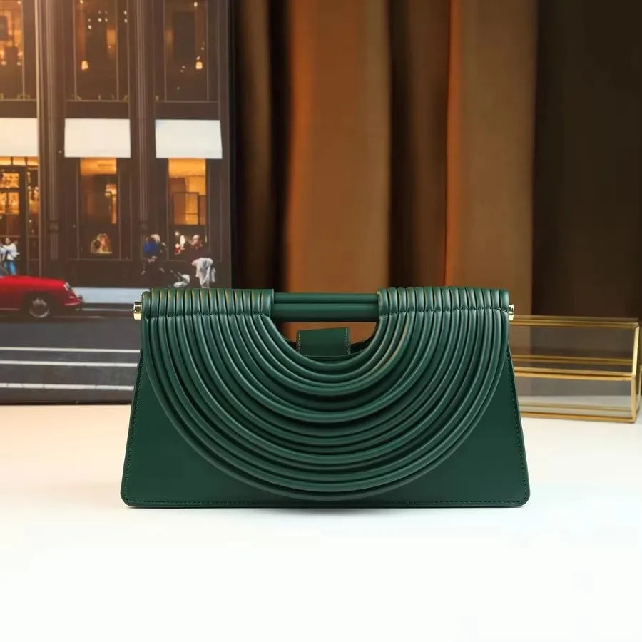 Hand-woven 2025 New Fashion Handbag, Clutch Bag, Niche Design, High-end Single-shoulder Crossbody Bag
