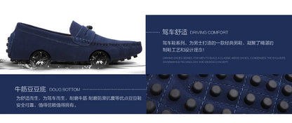 Men's Casual Fashion Genuine Leather Loafers Moccasins Slip-On Driving Shoes 38-50 Size Range Male Flats Comfort Footwear