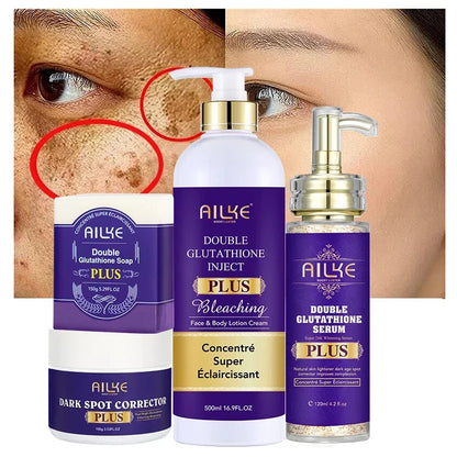 AILKE Glutathione Whitening Cream, Advanced Lightening Lotion, Glowing Cream For All Skin, Reduce Dark Spots, Even Skin Tone