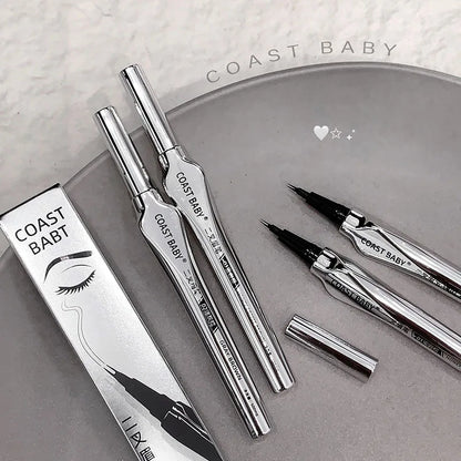 Beginner Friendly 2 Forks Tip Eyebrow Pen COAST BABY Waterproof Long Lasting Natural Smudge Proof Brow Pen
