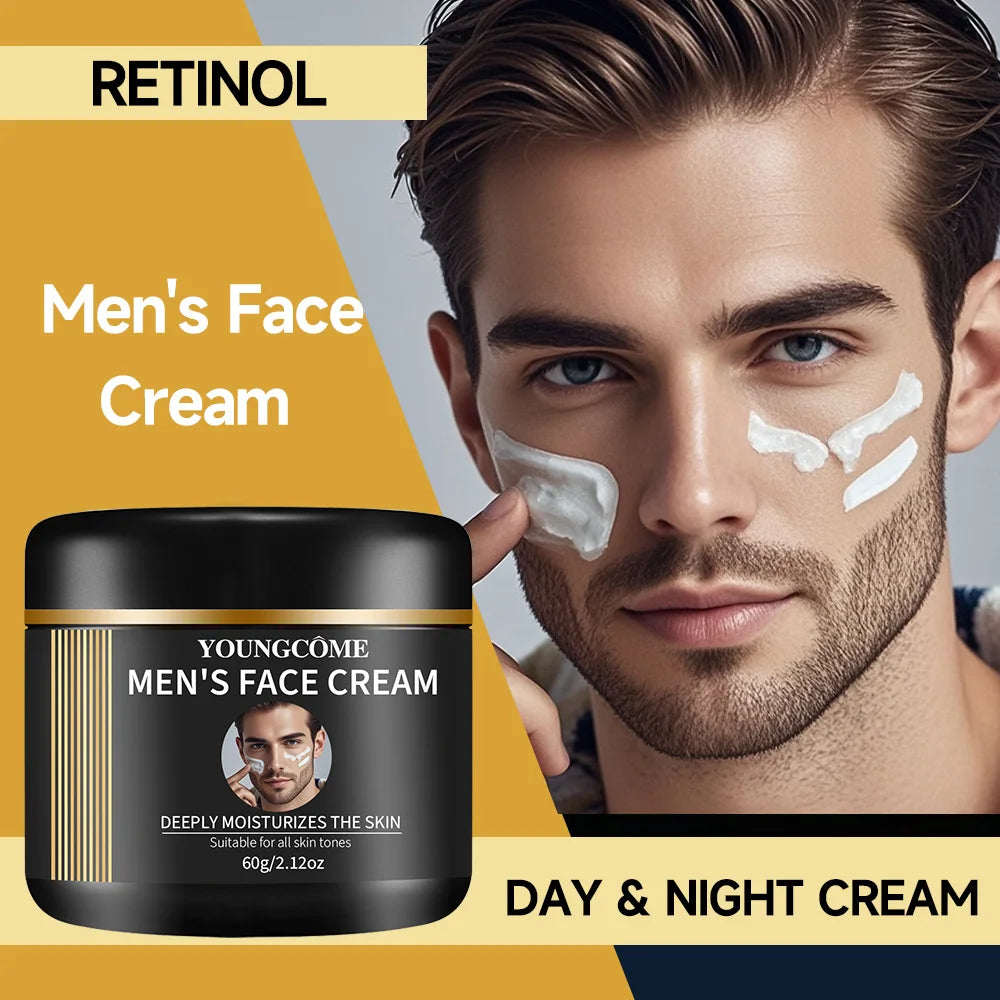Men's Facial Cream for Men Remove Face & Neck Wrinkles Firming Moisturizing Skin Retinol Face Cream Younger Facial Treatment New