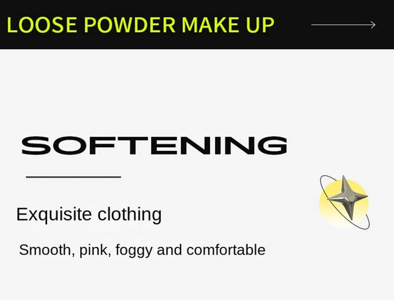 KATO Oil Control Loose Powder Soft Matte Shimmer Setting Finishing Foundation Powder Natural Long Lasting Brighten Skin