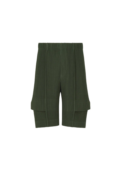 Miyake Pleated Shorts Set Men 2026 Summer New Casual Vest + Elastic Waist High Stretch Cargo Pants 2-Piece Set Unique Versatile