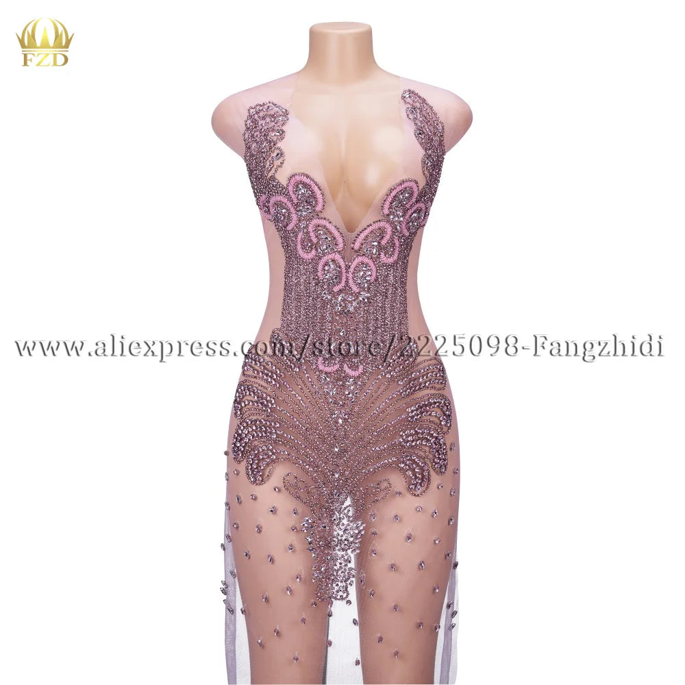 FZD 1 PC Silver Rhinestone Crystal Patches Handmade Gold Crystal Glass Rhinestone Bodice Applique Sew on Wedding Evening Dresses