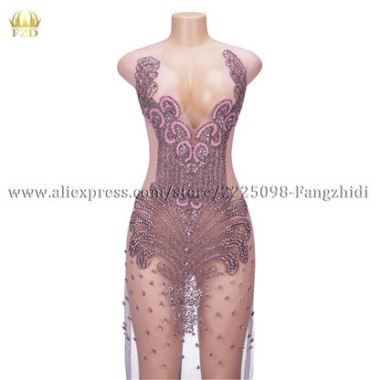 FZD 1 PC Silver Rhinestone Crystal Patches Handmade Gold Crystal Glass Rhinestone Bodice Applique Sew on Wedding Evening Dresses