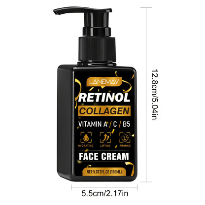 Retinol Face Cream for Men,Vitamin A C Formula Hydrates Tightens Skin Non Greasy, Lightweight Texture Dermatologist Recommended