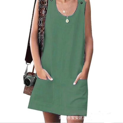 Summer Dresses Cotton Linen Fashion Clothes Women Clothing Streetwear Casual Vintage Elegant Y2k Dress for Women New