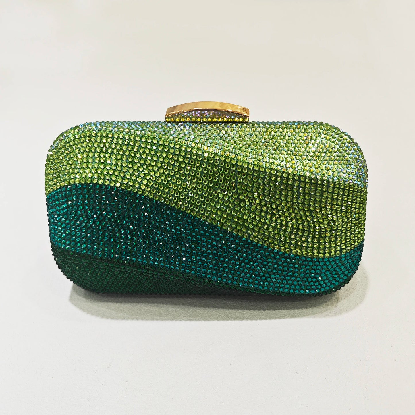 Women Blue/Pink/Green/GOLD Crystal Clutch Evening Bags Metal Hollow Box Minaudiere Handbag Bridal Purse Wedding Party Clutches