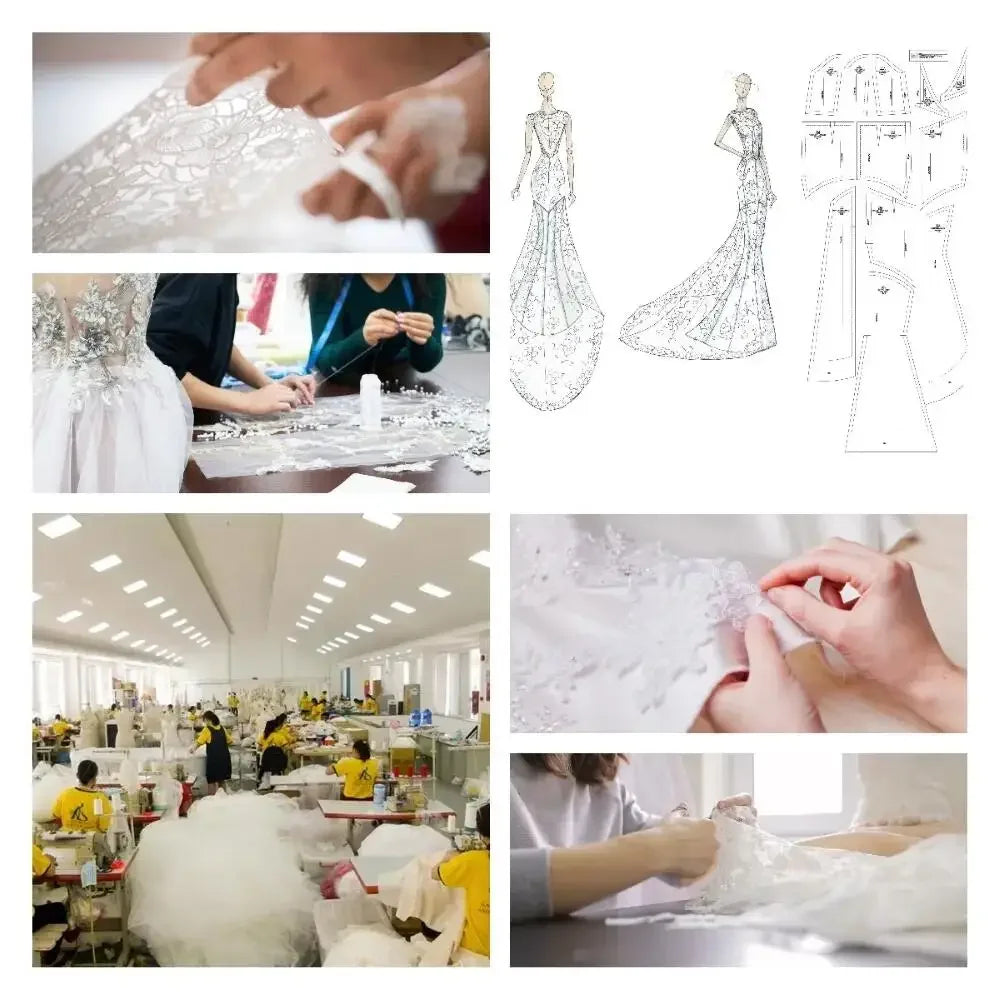 Customized Luxury Women's Evening Gowns for Banquet O-Neck Sequined Trumpet Long Dresses Exquisite Party Dresses