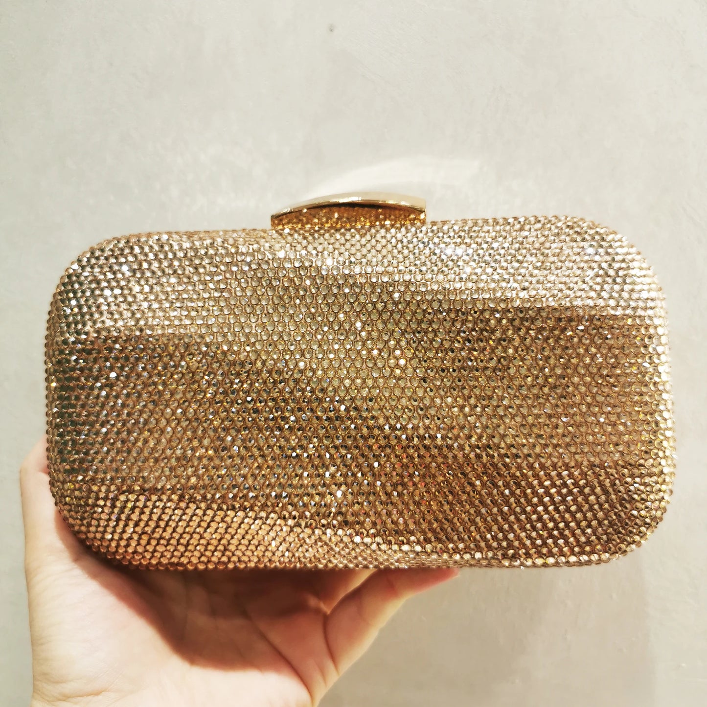 Women Blue/Pink/Green/GOLD Crystal Clutch Evening Bags Metal Hollow Box Minaudiere Handbag Bridal Purse Wedding Party Clutches