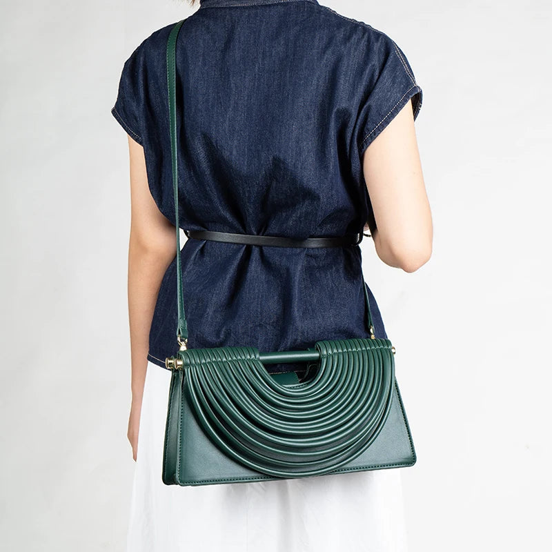 Handbags for Women 2025 New Gold Luxury Designer Brand Handwoven Noodle Bags Leather Pulled Hobo Silver Evening Clutch Chic