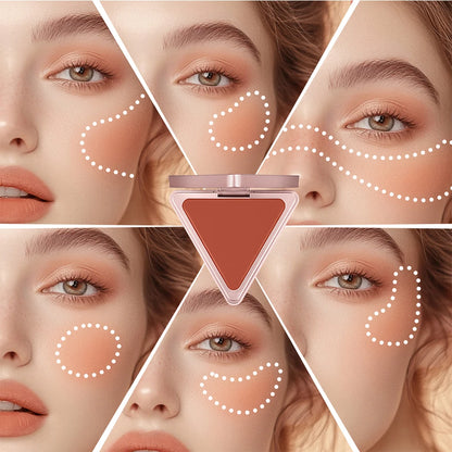 Soft Velvet Matte Bronzer Pressed Powder Long Wear Contour Even Skin Tone Light Setting Powder Natural Tan Shade Face Makeup