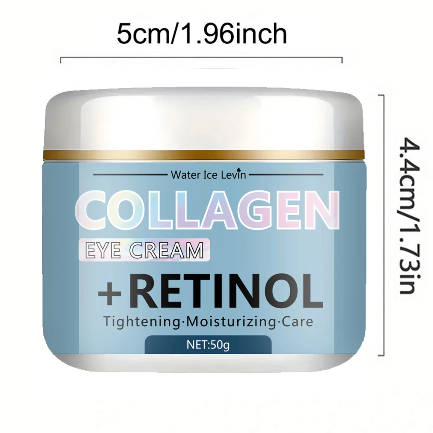 Water Ice Levin Collagen & Retinol Eye Cream: Ice Cream Texture for Deep Moisturizing, Tightening & Caring Easy to Absorb
