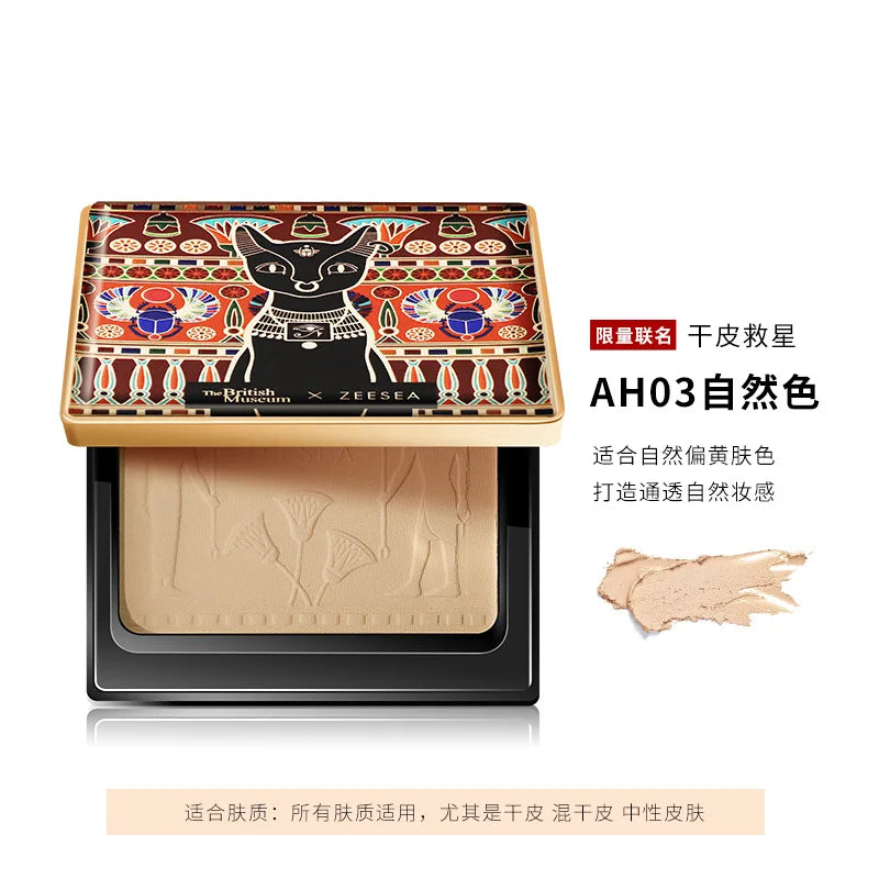 ZEESEA Compact Foundation Powder Natural Light Coverage Matte Soft Waterproof Oil Control Setting Powder