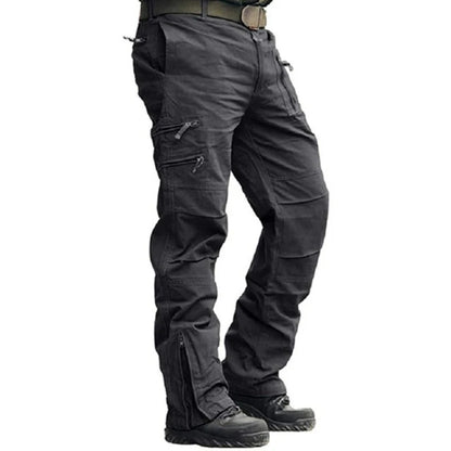 2026 Men's Cargo Pant Cotton Outdoors Tactical Pant Men Vintage Camo Green Work Many Pocket Cotton Camouflage Black Trouser