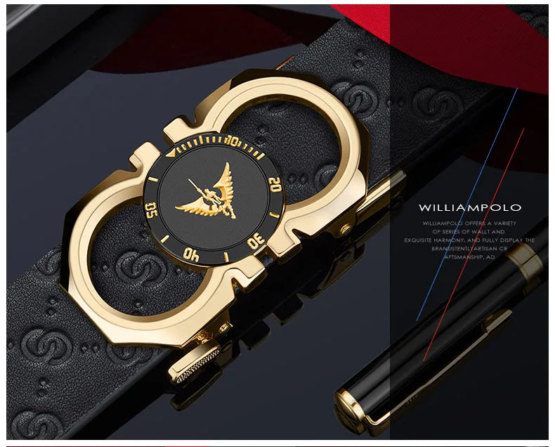 Men's fashionable automatic buckle waistband, casual belt, personalized and versatile, high-end belt