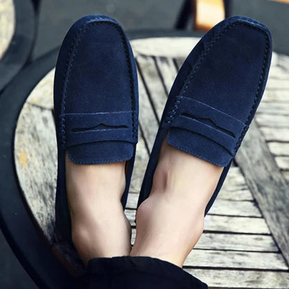 Handmade Men Casual Shoes Soft Loafers Lightweight Driving Shoes Fashion Slip on Flats High Quality Moccasins Non Slip Men Shoes