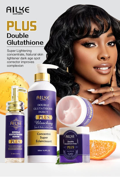 AILKE Glutathione Whitening Cream, Advanced Lightening Lotion, Glowing Cream For All Skin, Reduce Dark Spots, Even Skin Tone