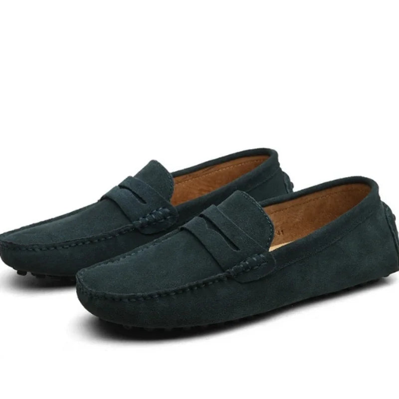 Handmade Men Casual Shoes Soft Loafers Lightweight Driving Shoes Fashion Slip on Flats High Quality Moccasins Non Slip Men Shoes