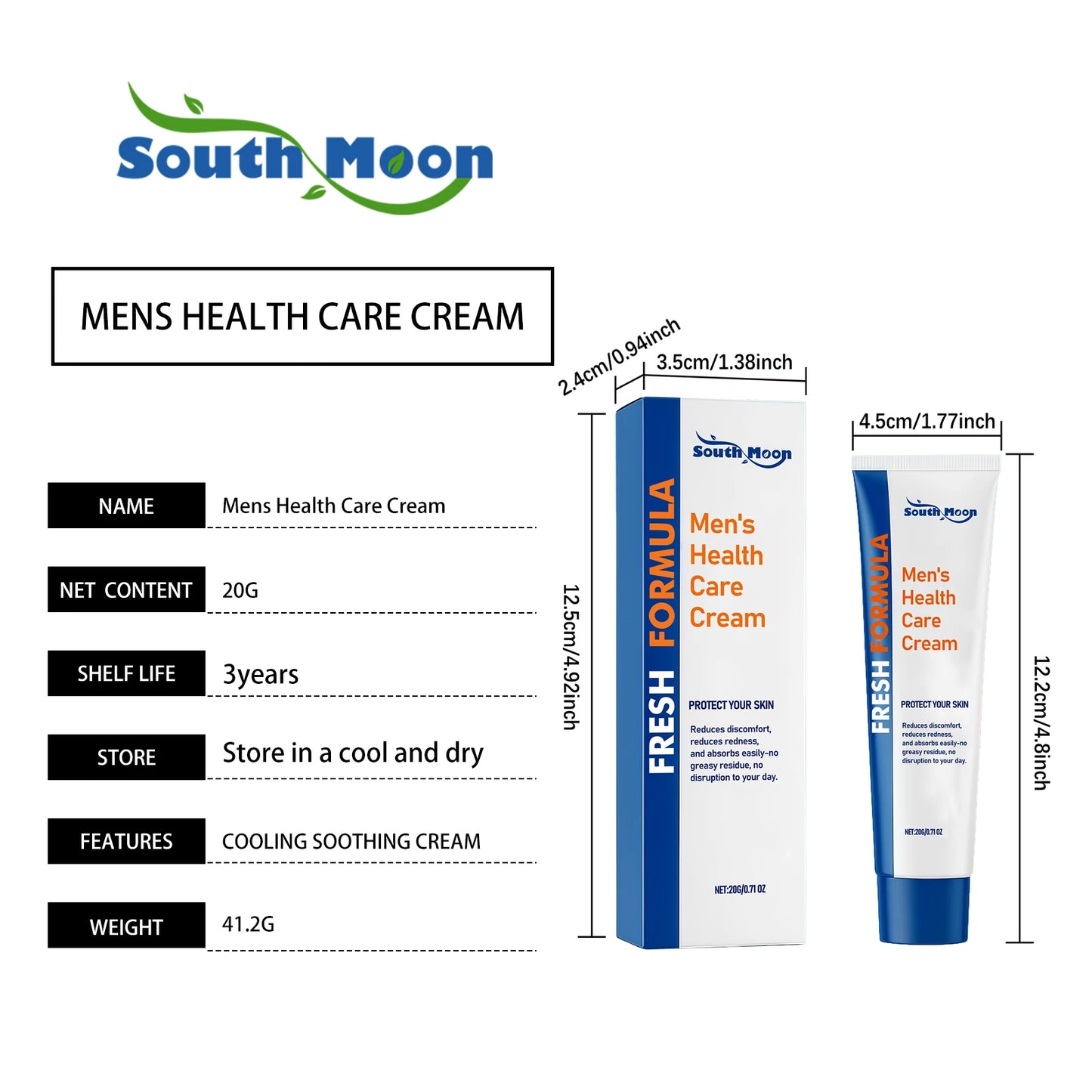 Men's Body Care CreamSpecially for men’s daily care, gentle nourishing, long-lasting moisture, smooth skin all day.