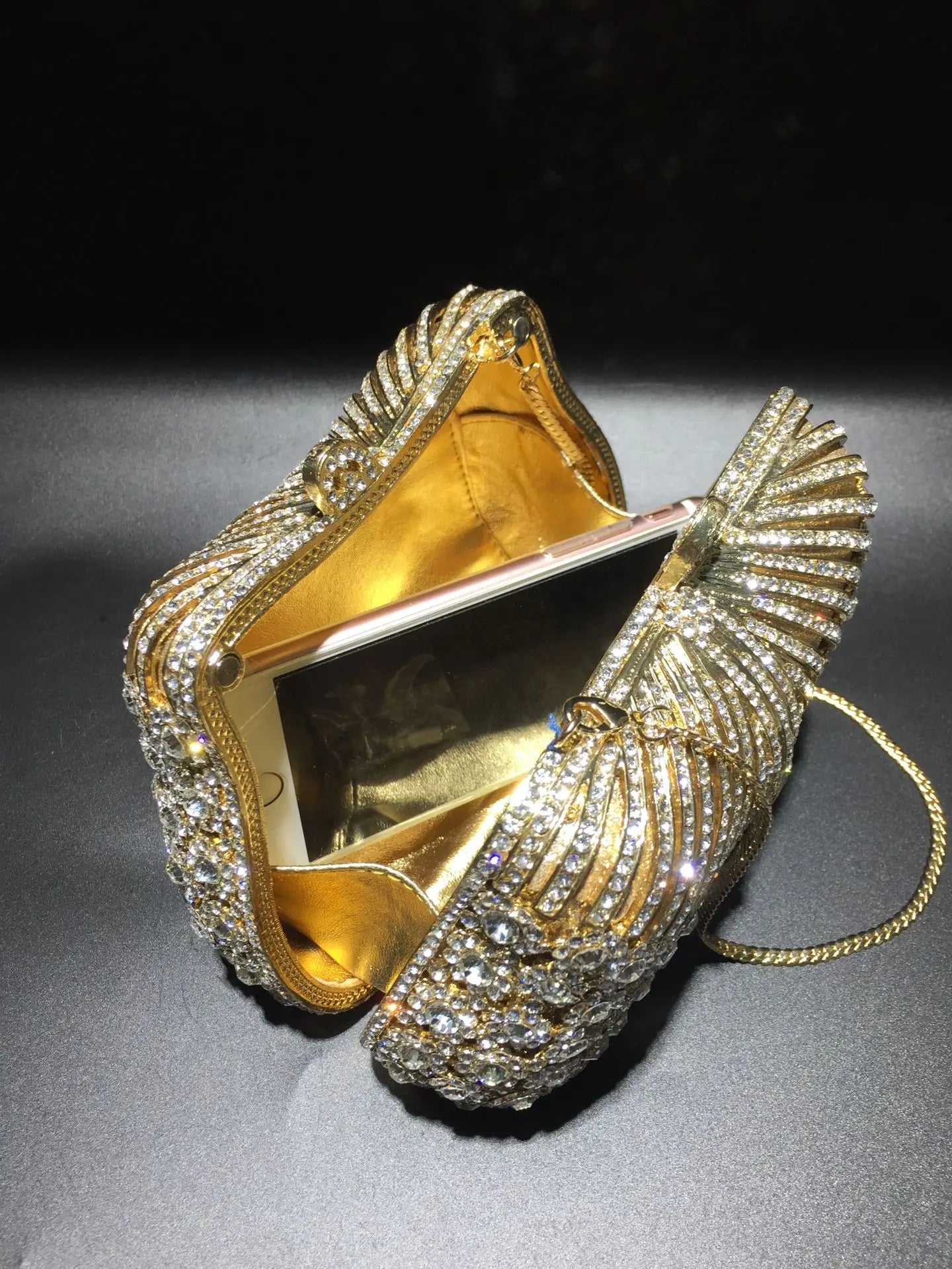 New dinner bag trendy rhinestone bag fashionable and high-end shoulder handbag women's bag